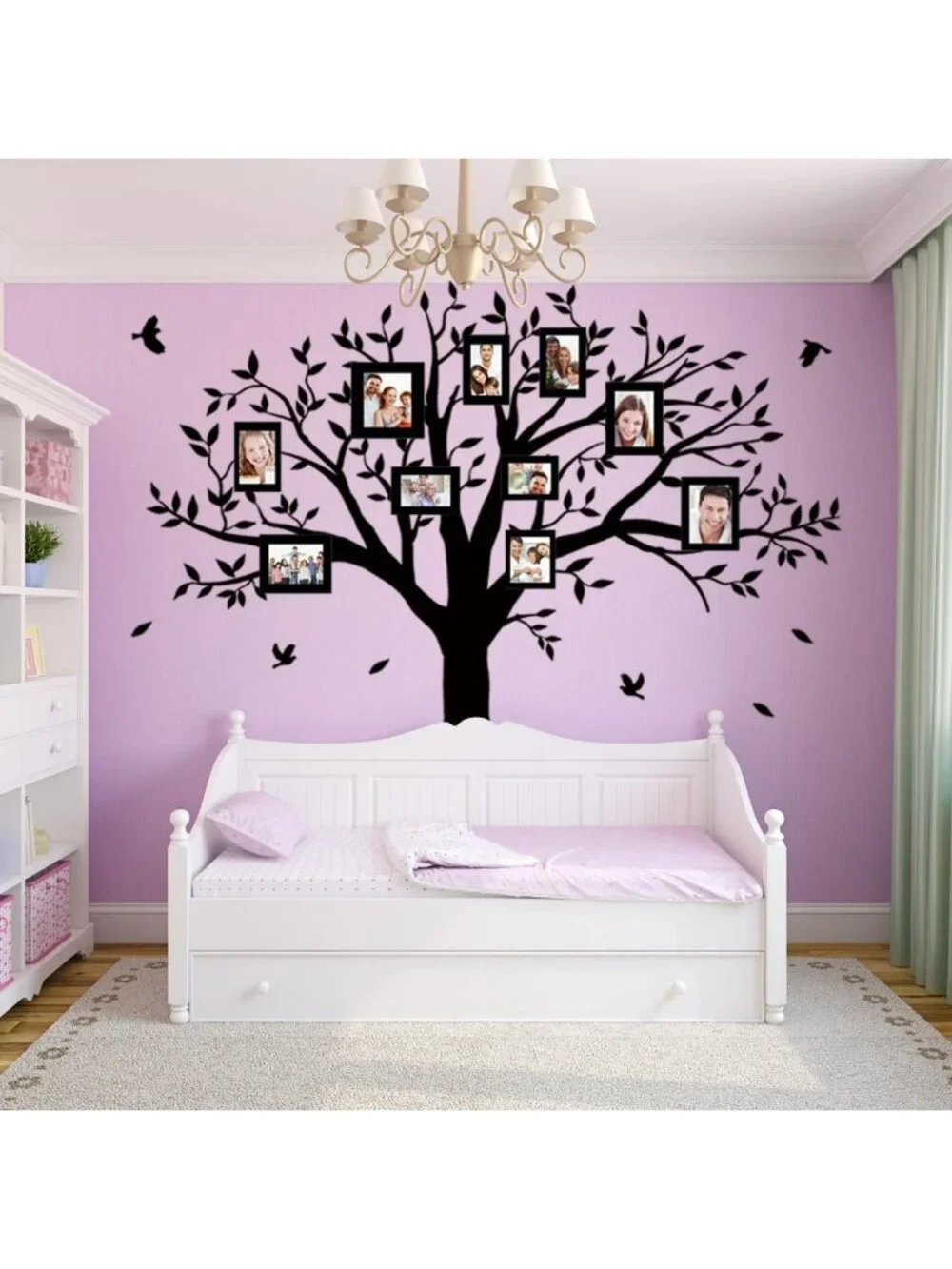 Family Tree Wall Decal - Inspirational Quote 'Branches On A Tree' for Home Decor